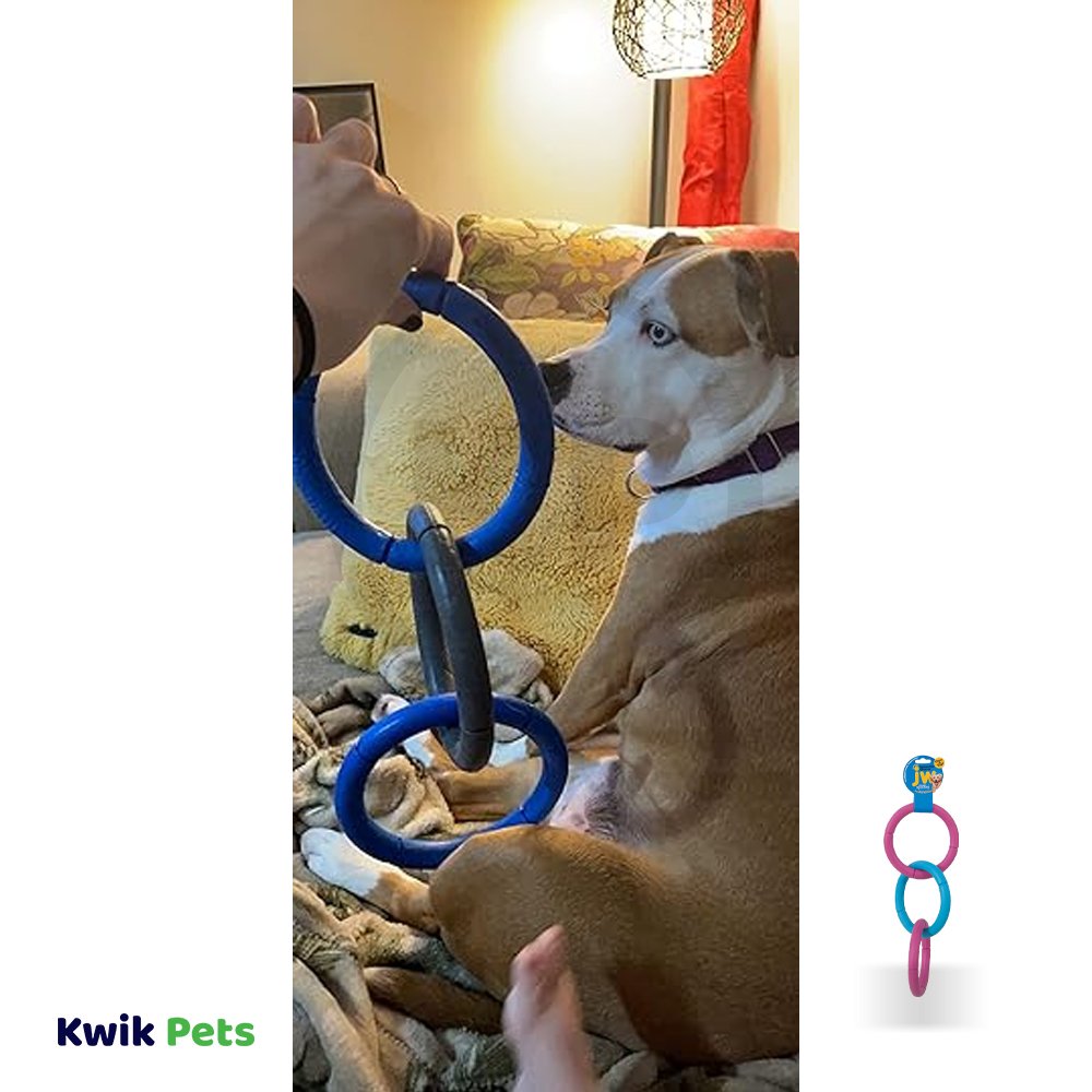 JW Pet Invincible Triple Chains Dog Toy Large
