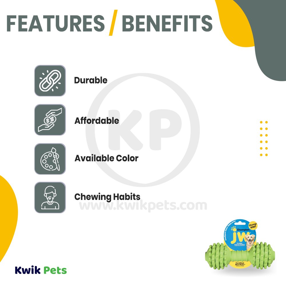 JW Pet Chompion Heavyweight Dog Toy Large