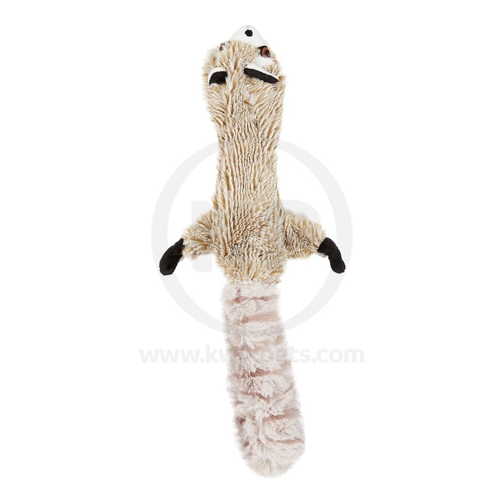 Skinneeez Forest Series Dog Toy Raccoon Gray Mini