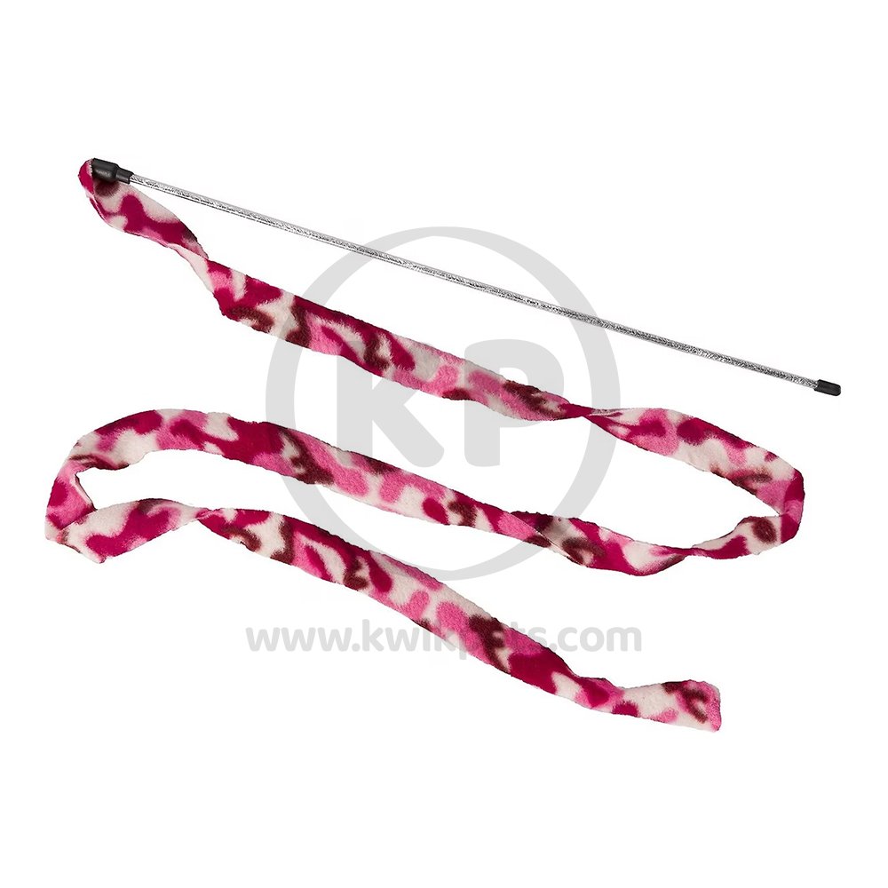 Ethical Pet Cat Prancer Fleece Frenzy Wand Cat Toy Assorted One Size
