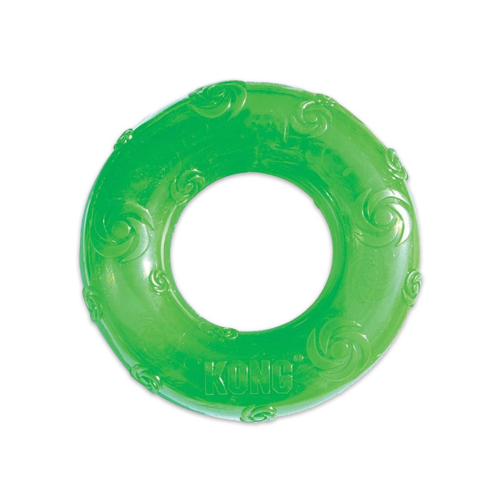 KONG Squeezz Ring Dog Toy Assorted Large