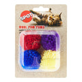 Spot Wool Pom Poms Cat Toy with Catnip Assorted 4 Count 1.5-in