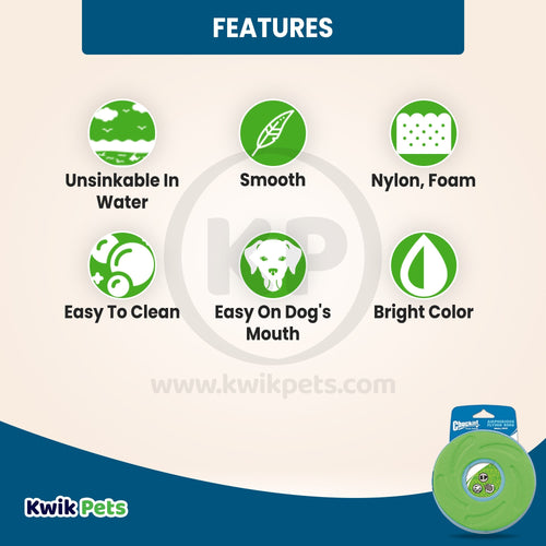 Chuckit! ZipFlight Flying Ring Dog Toy Assorted Small