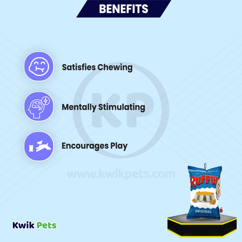 Spot Fun Food Dog Toy Ruffus Chips Multicolor 8-in