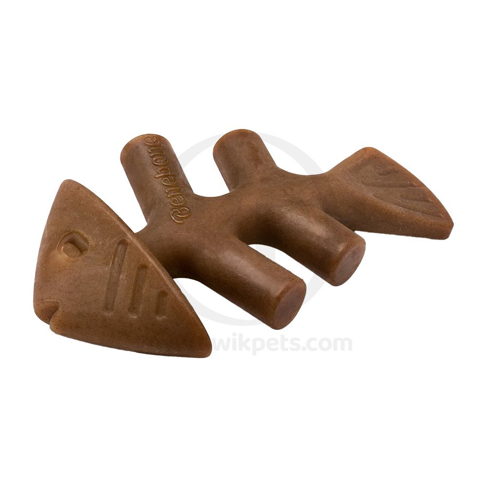 Benebone Jack Salmon Fishbone Dog Chew Toy Medium
