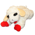 Multipet Lamb Chop Plush Dog Toy White Medium 10-in