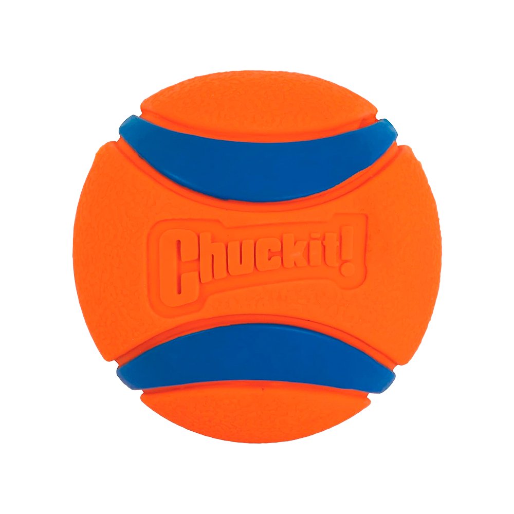 Chuckit! Ultra Ball Dog Toy Blue/Orange Large 2 Pack of 1 Count