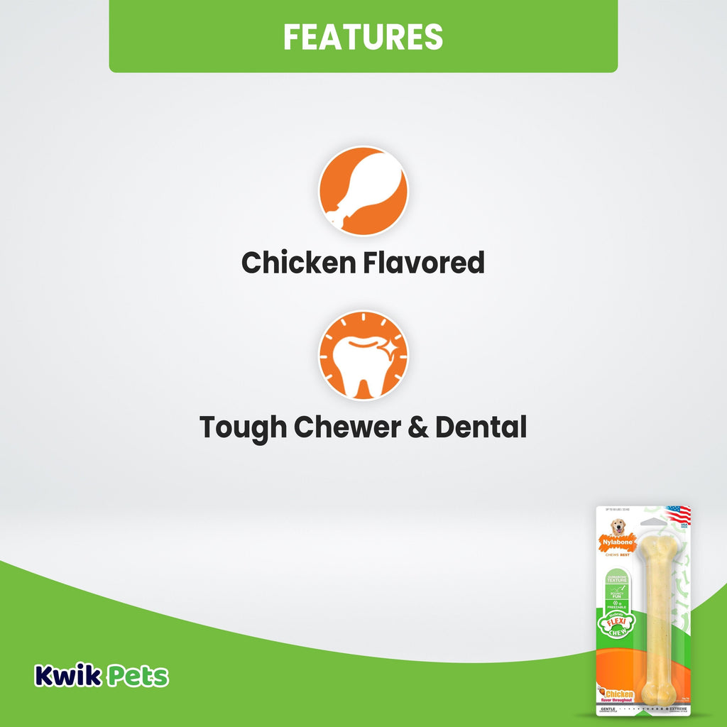 Nylabone Moderate Chew Dog Toy Chicken Large/Giant - Up To 50 lbs