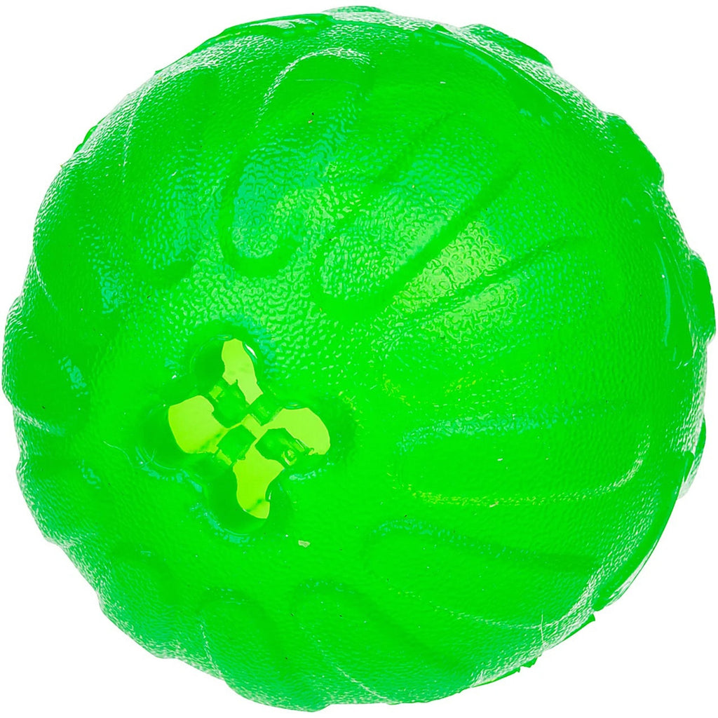 Starmark Fun Ball Dog Toy Green Medium 2.75-in