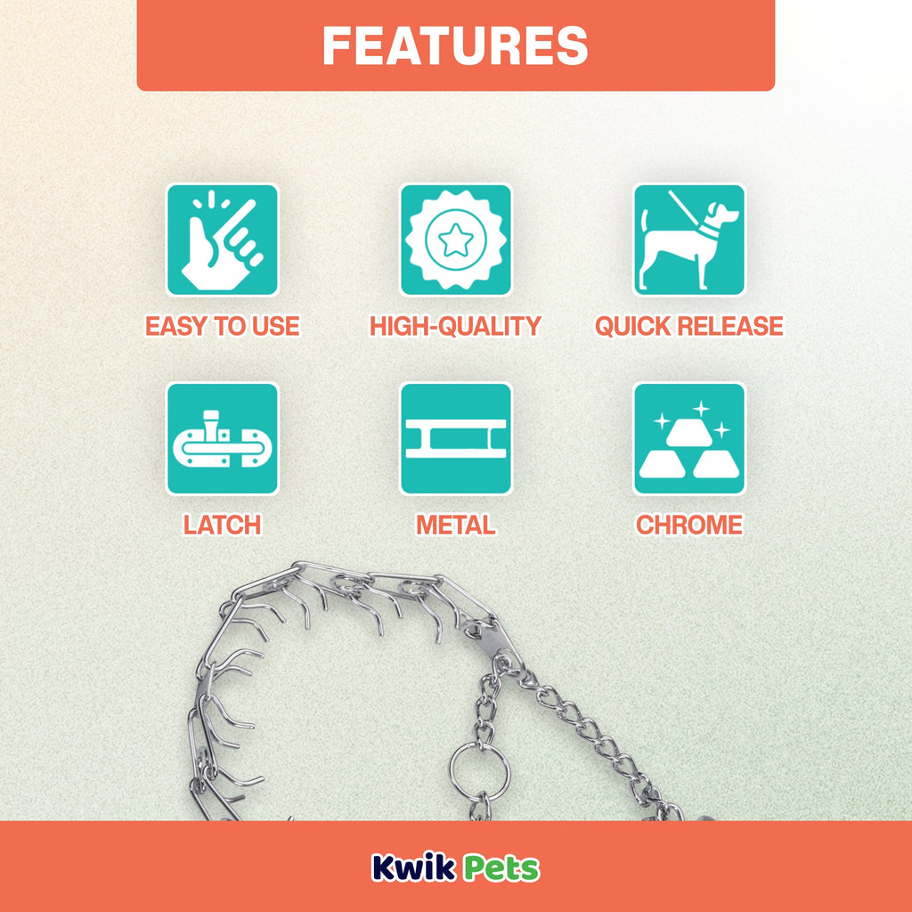 Herm Sprenger Ultra Plus Dog Prong Training Collar 18-in Neck 3.0-mm Wide