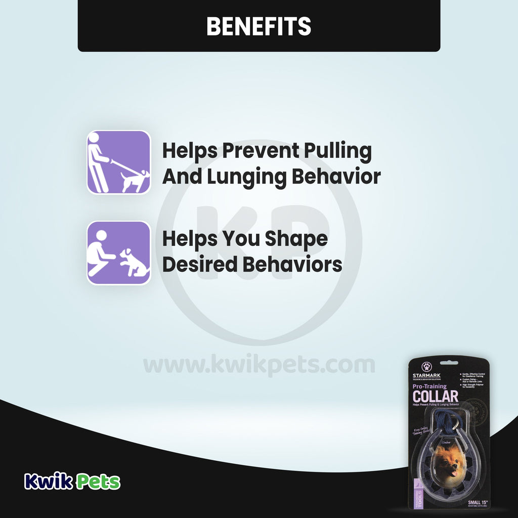 Starmark Pro-Training Dog Collar Black 15-in Small