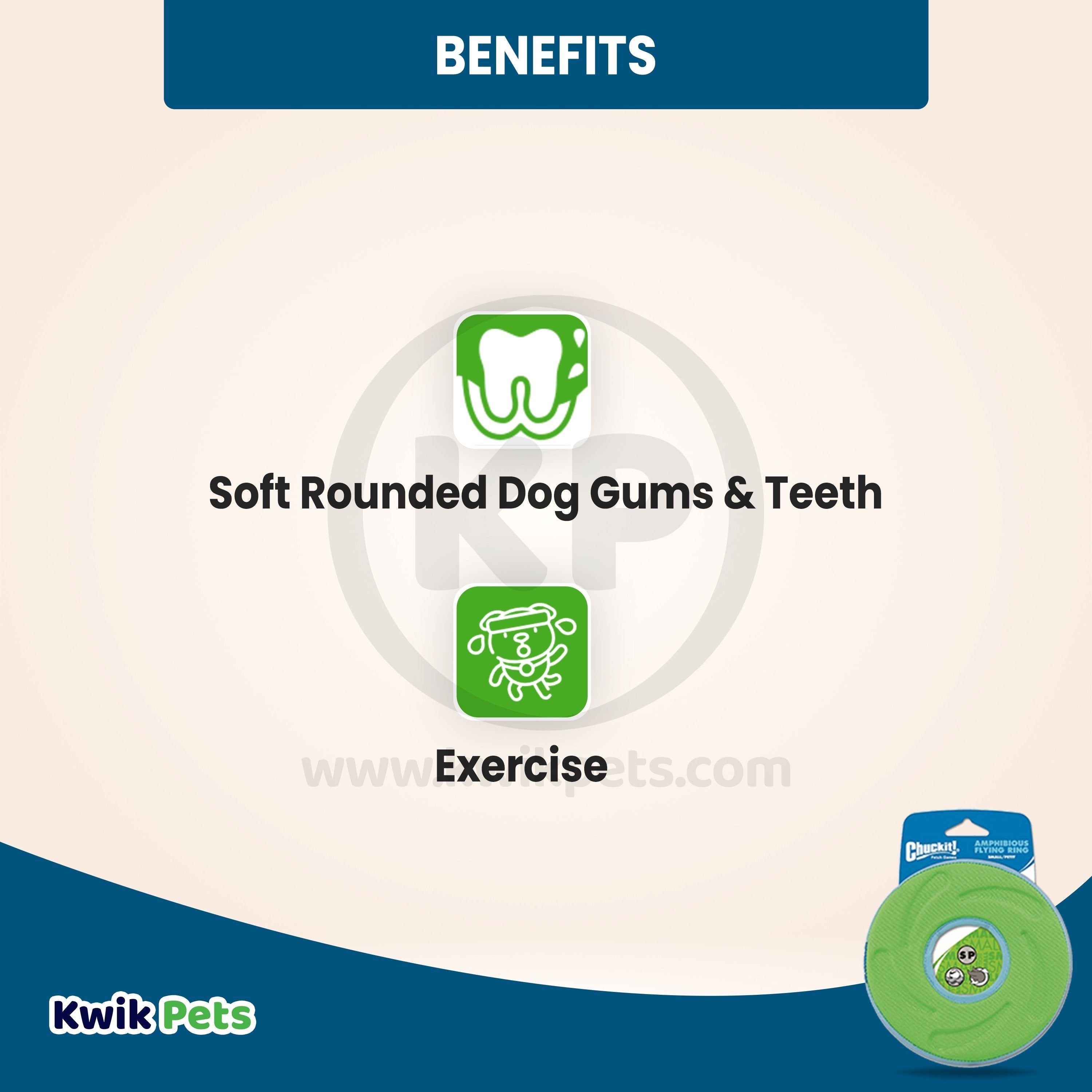 Chuckit! ZipFlight Flying Ring Dog Toy Assorted Small