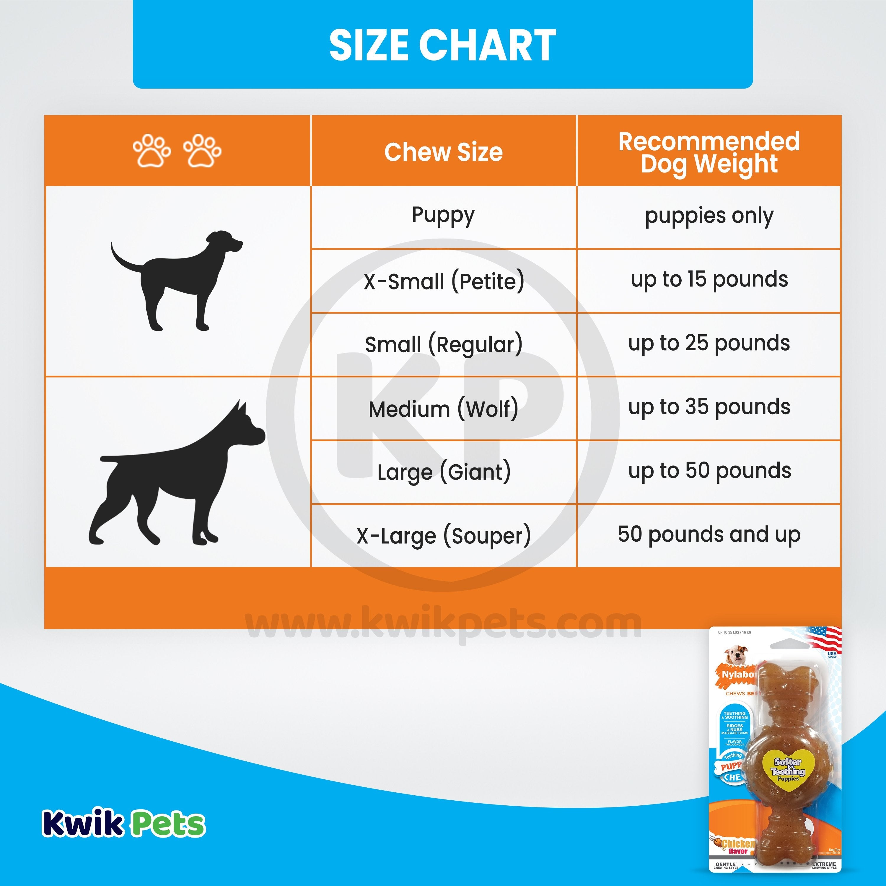 Nylabone Puppy Chew Ring Bone Teething Toy Chicken Medium/Wolf - Up To 35 lbs