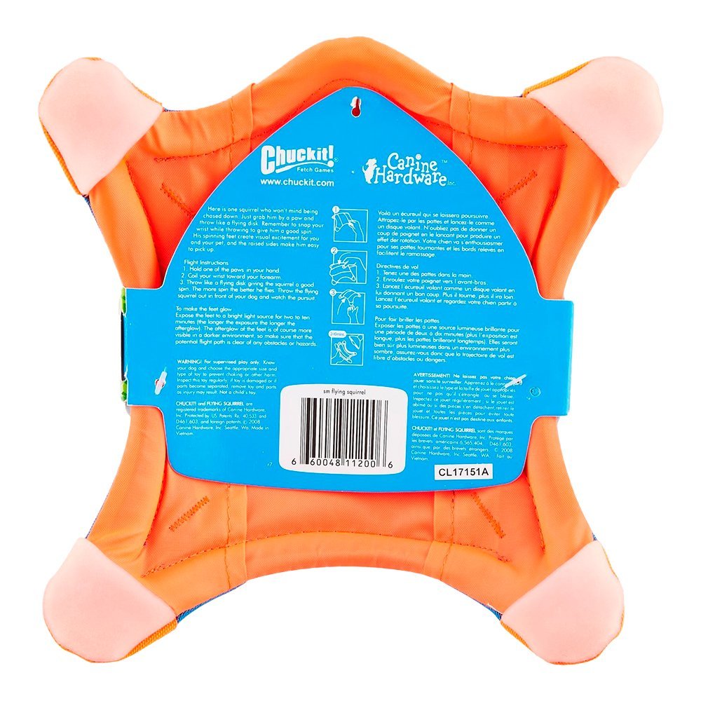 Chuckit! Flying Squirrel Dog Toy Assorted Small
