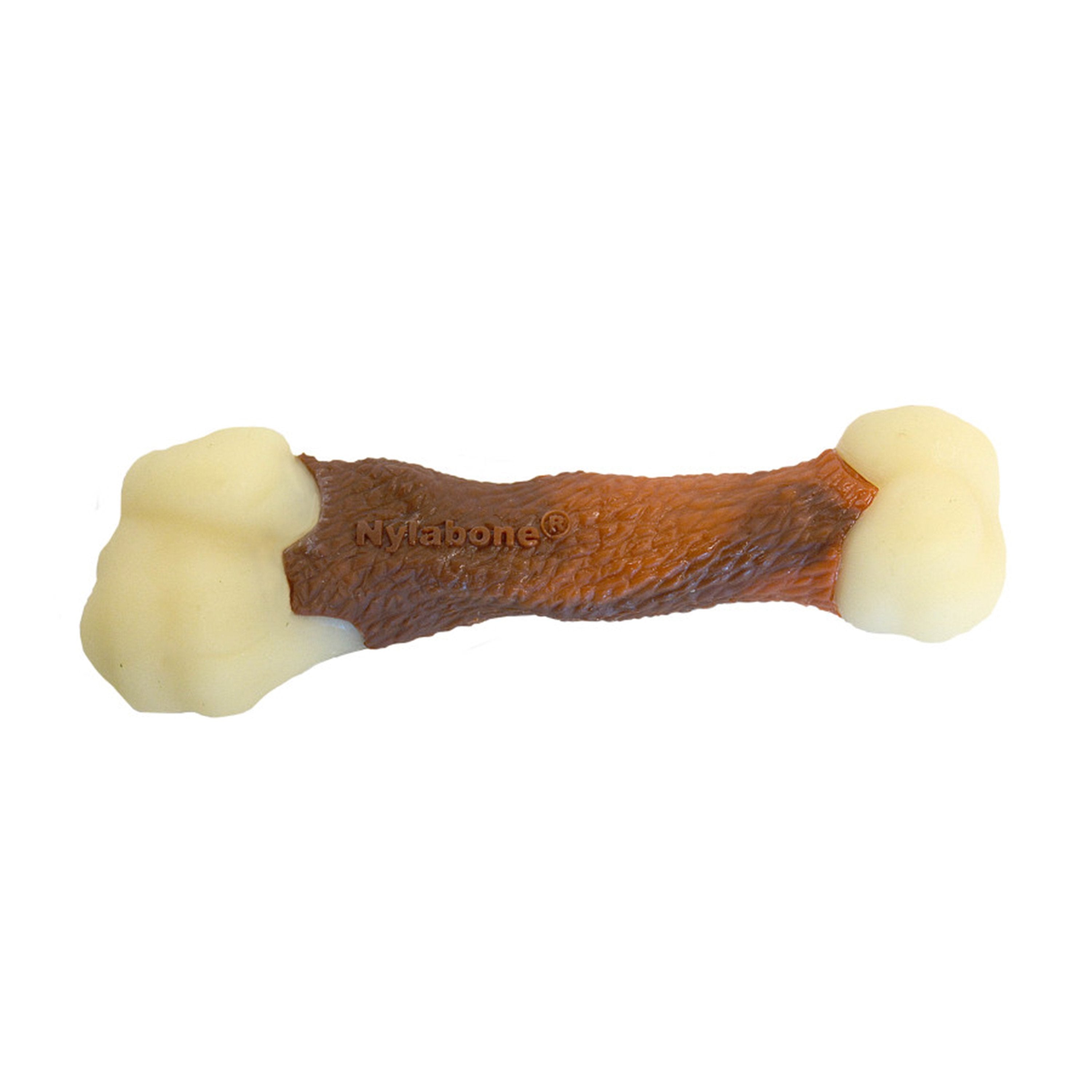 Nylabone Power Chew Femur Bone Alternative Dog Toy Beef Medium/Wolf - Up To 35 lbs