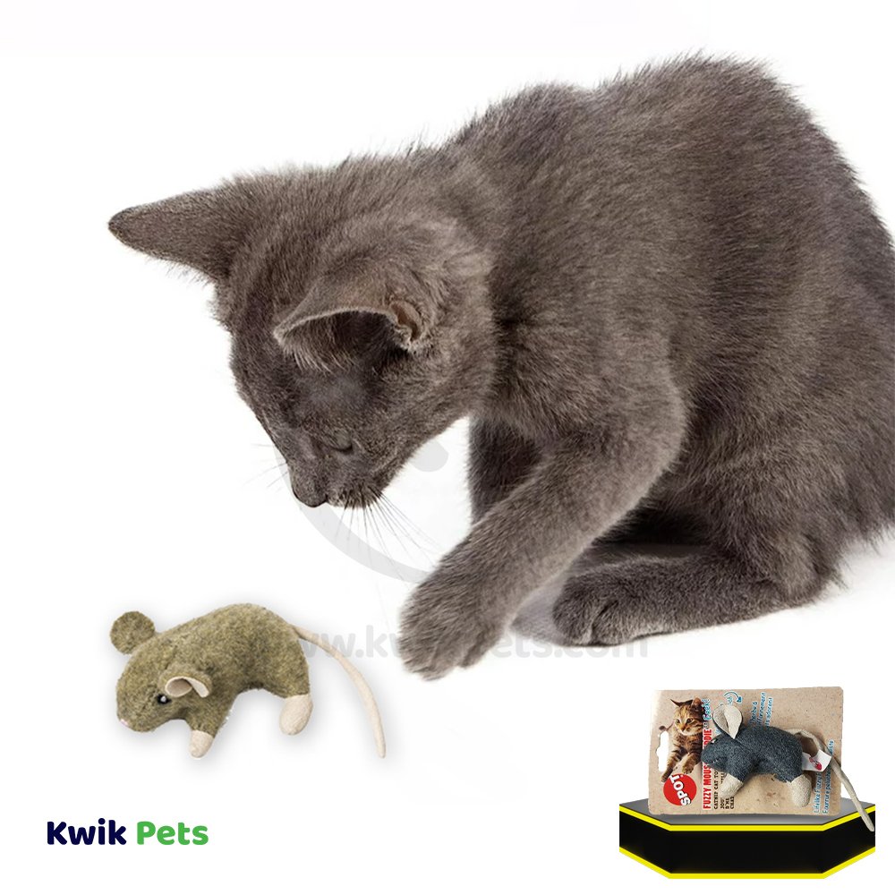 Spot Wool Mouse Willie Cat Toy with Catnip Assorted 3.5-in