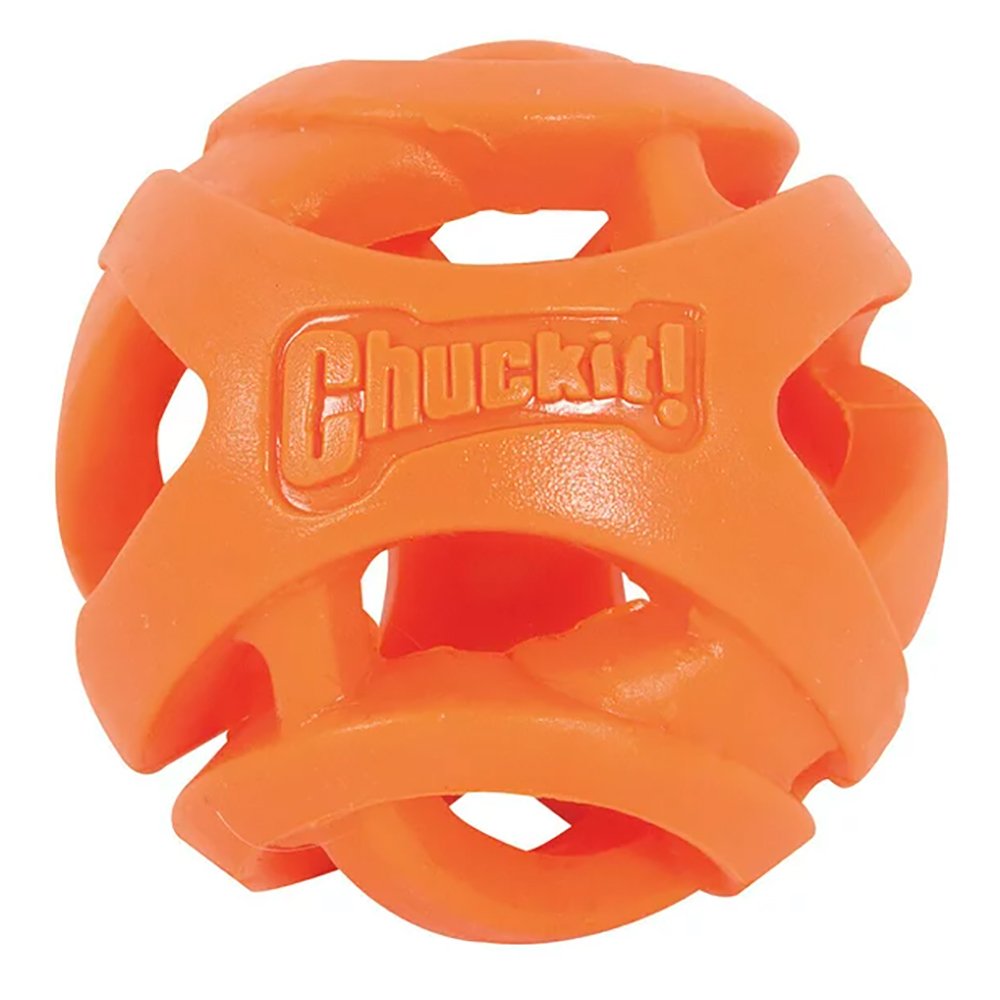 Chuckit! Breathe Right Fetch Ball Dog Toy Orange Large