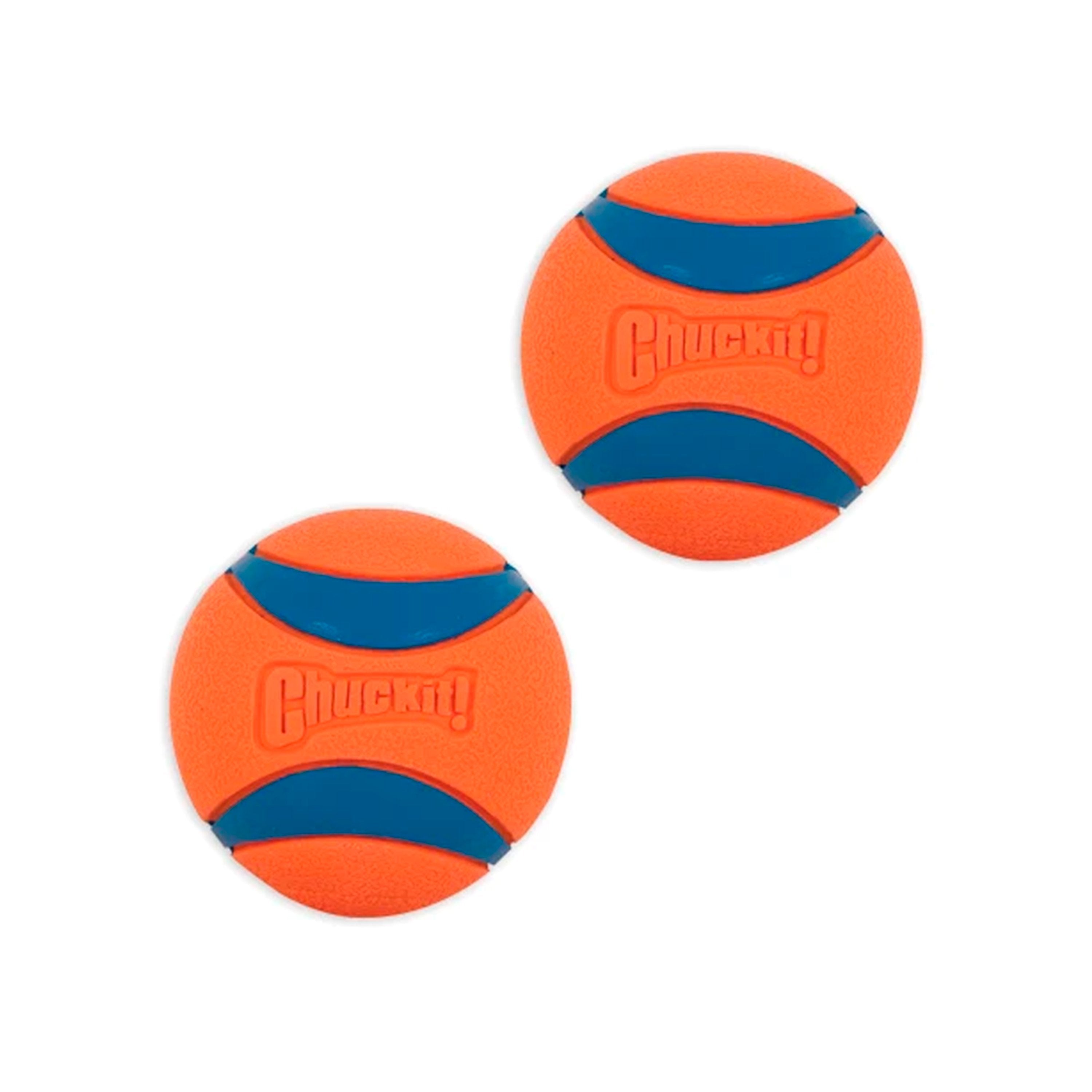 Chuckit! Ultra Ball Dog Toy Blue/Orange Medium 2 Count