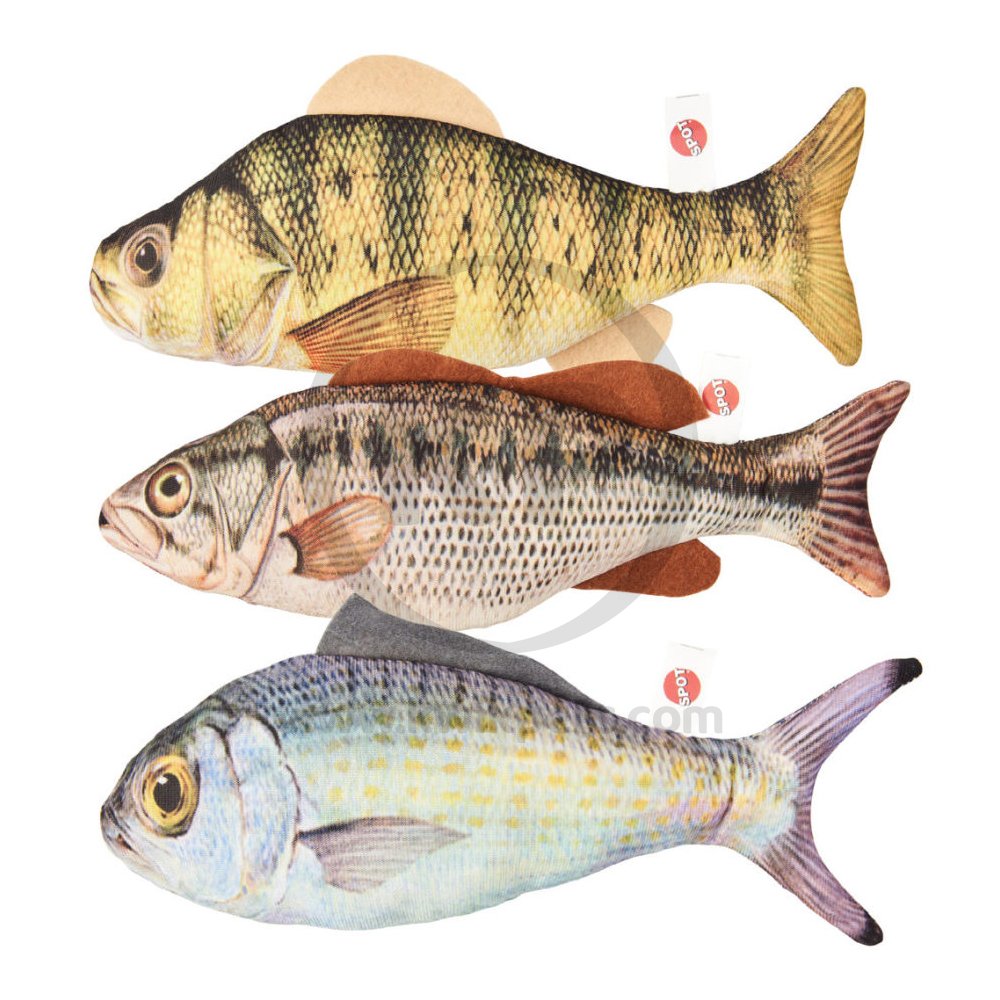 Spot Hug 'N Kick Gone Fishin' Cat Toy with Catnip Assorted X-Large