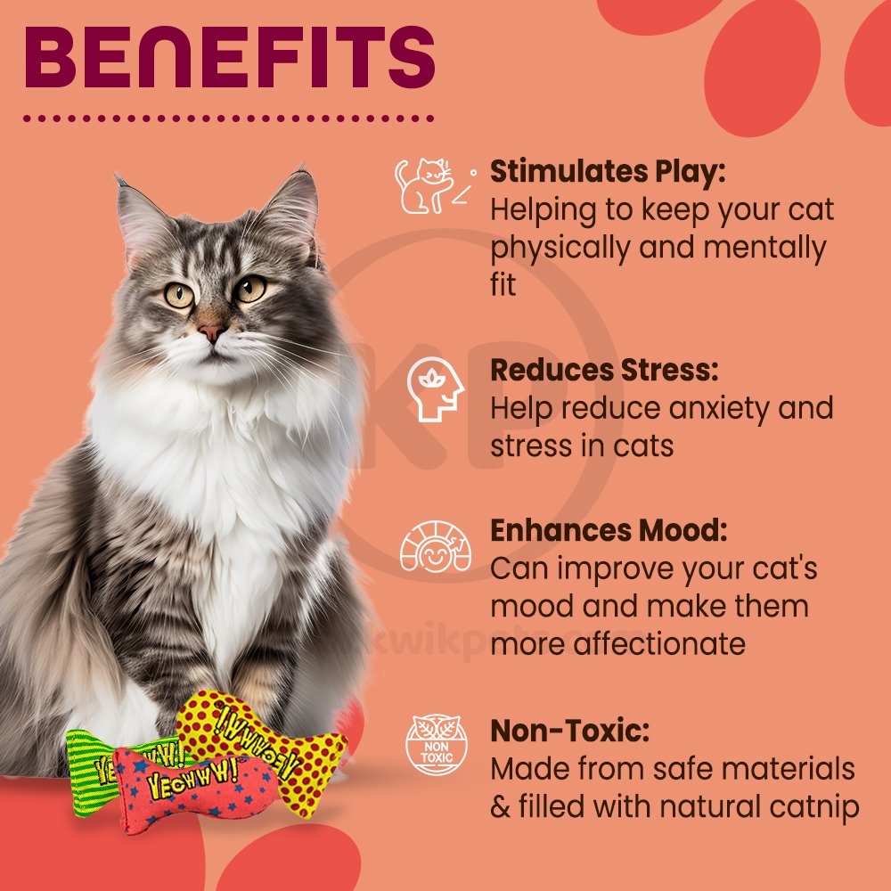 Yeowww! Stinkies Sardines Catnip Cat Toy Assorted 3 Count 3-in