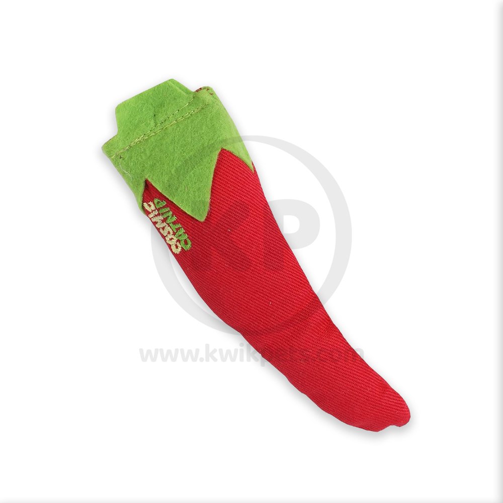 OurPets Cosmic 100% Catnip Filled Chili Pepper 'Hot Stuff' Cat Toy Red & Green