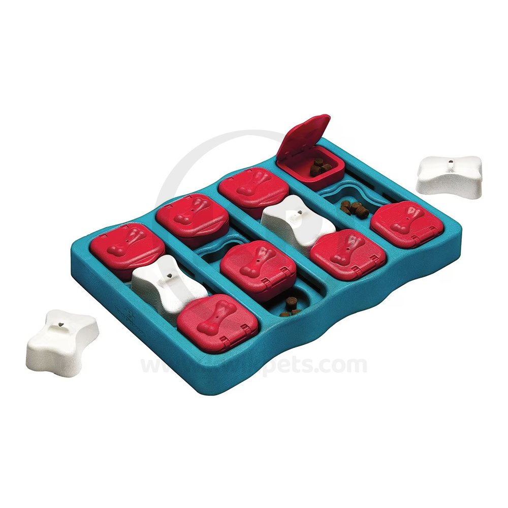 Nina Ottosson Brick Interactive Dog Toy Blue Large