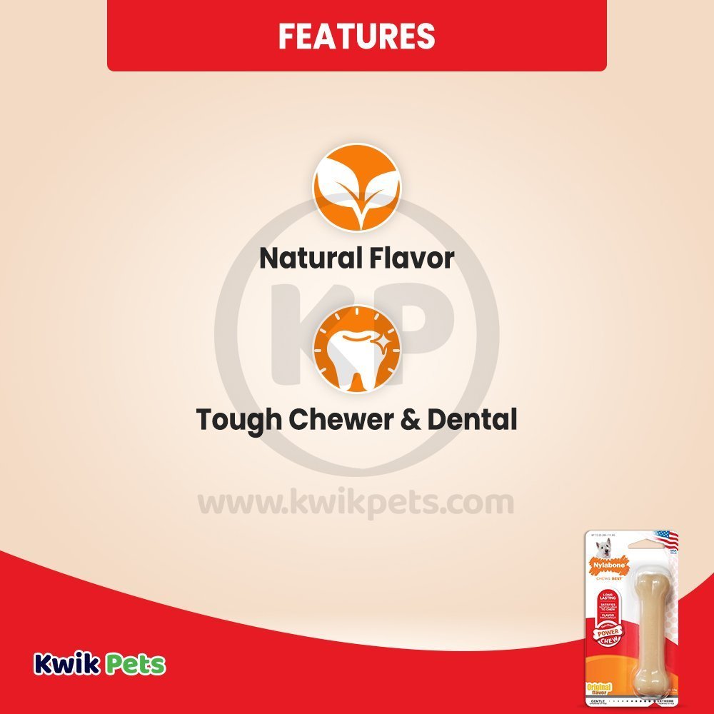 Nylabone Power Chew Dog Toy Original Small/Regular - Up To 25 Ibs