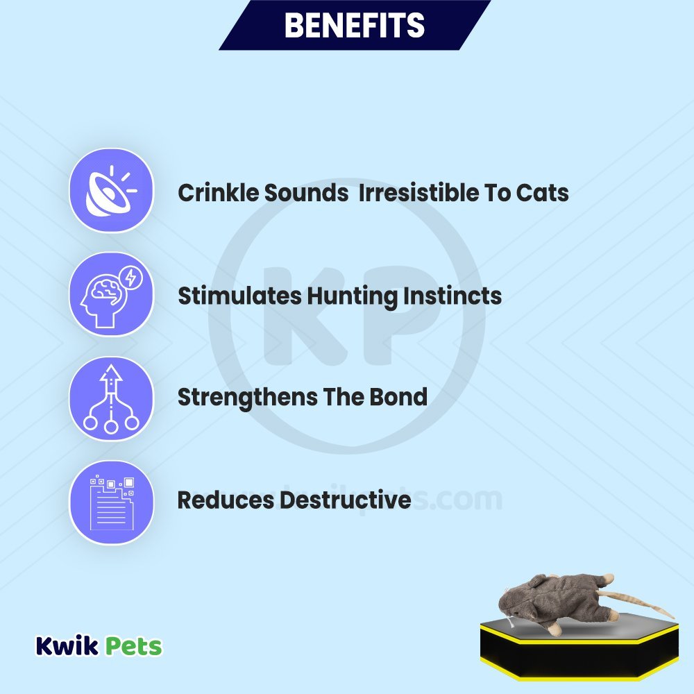 Spot Super Mouse Sam Cat Toy with Catnip Assorted 11-in