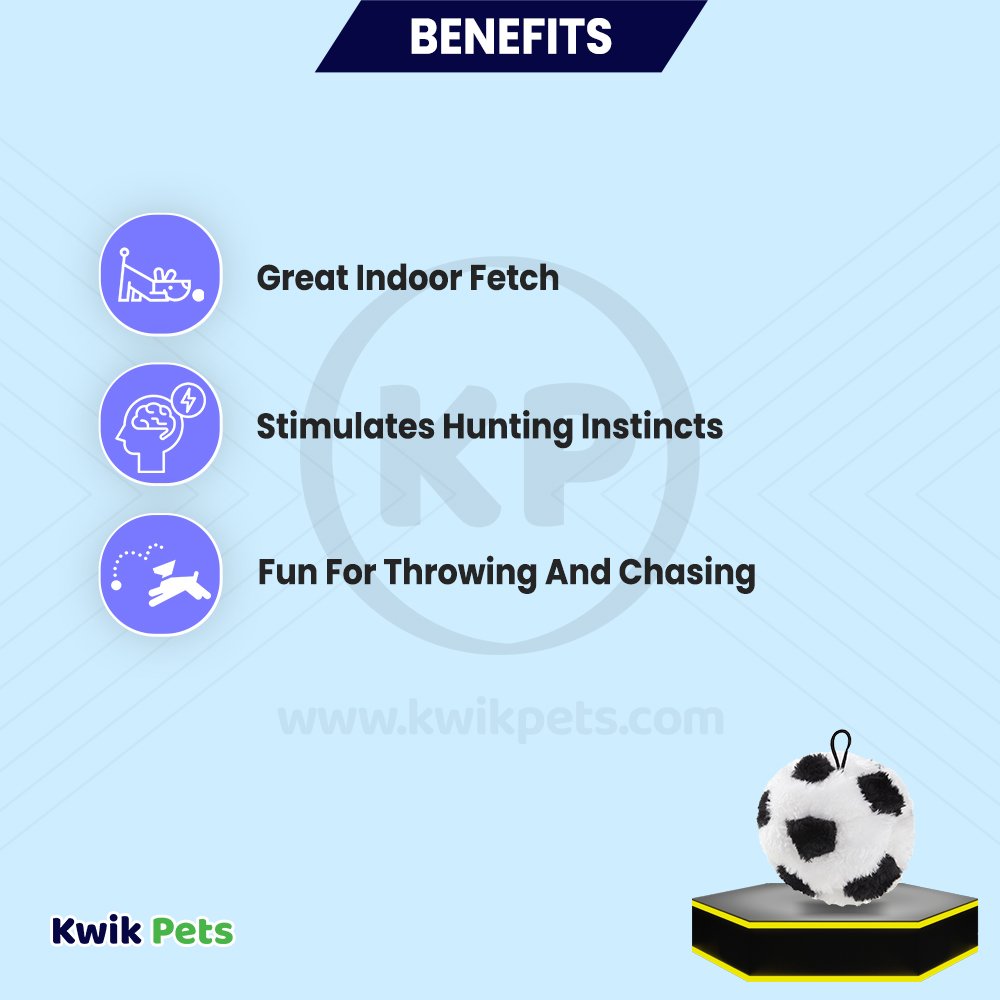 Spot Plush Dog Toy Soccer Ball 4.5-in