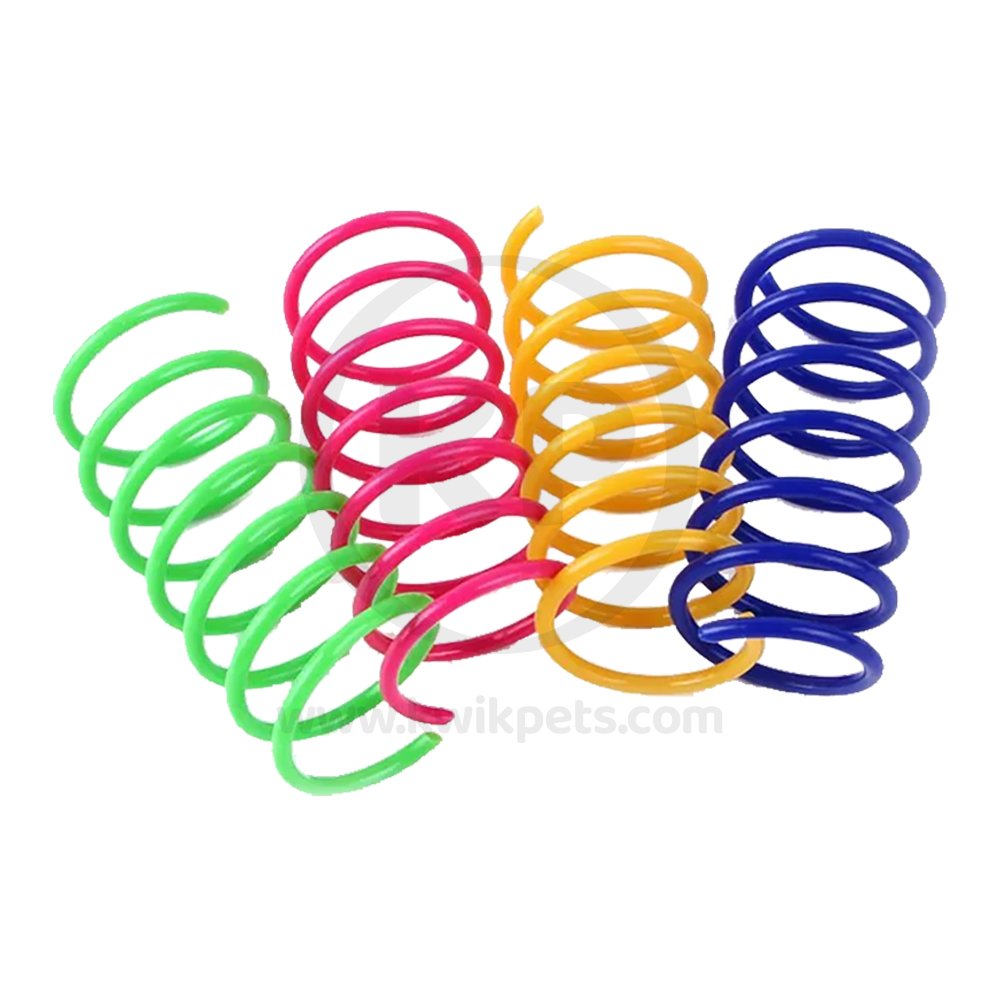 Spot Wide Colorful Springs Cat Toy Assorted 10 Count 2-in