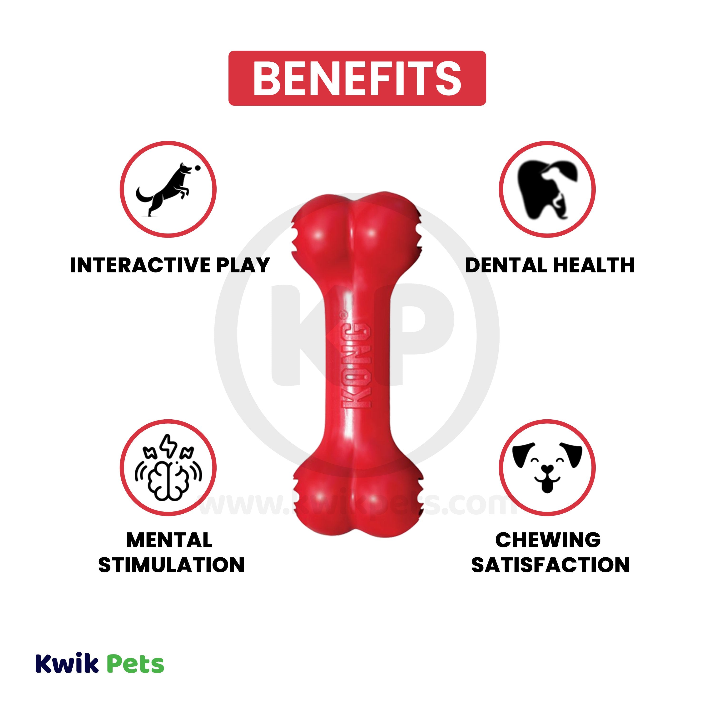 KONG Goodie Bone Dog Toy Medium