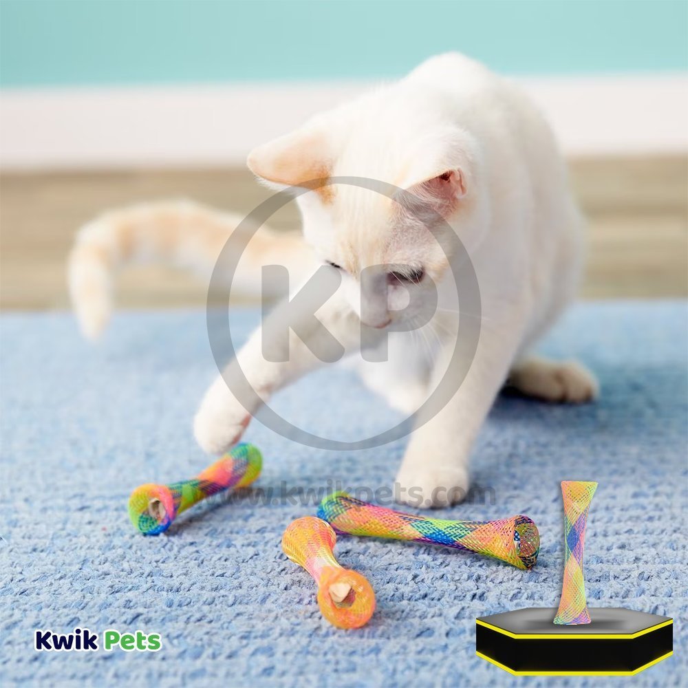 Spot Kitty Fun Tubes Catnip Cat Toy Assorted 3 Count 3.25-in