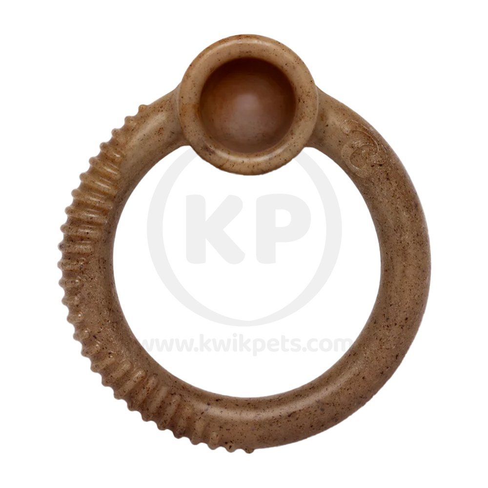 Benebone Ring Dog Chew Toy Bacon Large