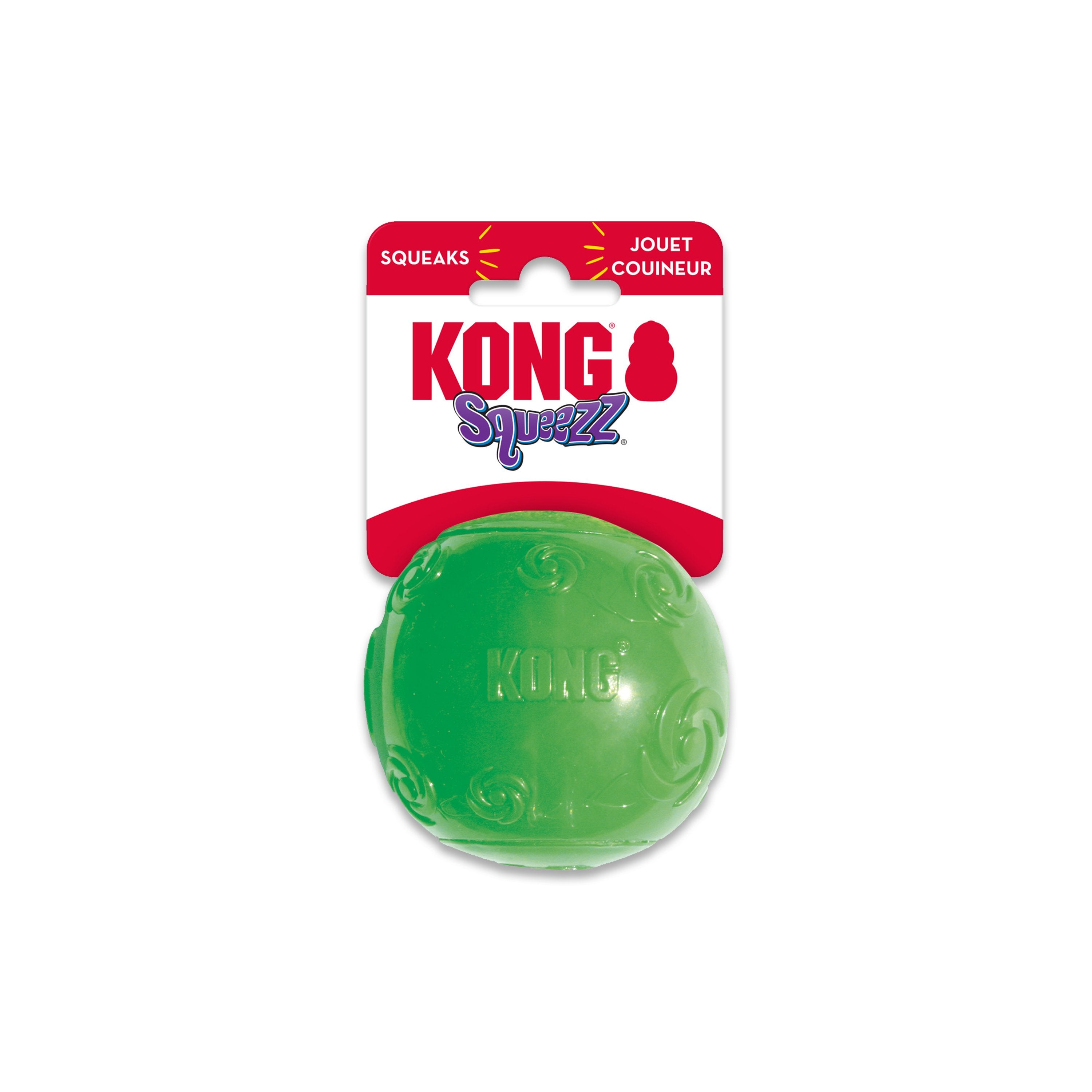 KONG Squeezz Ball Dog Toy Color Assorted Large