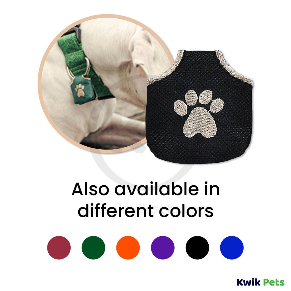 Woof Hoof Dog Tag Silencer Black