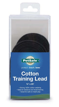 PetSafe Cotton Training Lead for Dogs Black 5/8 In X 20 ft