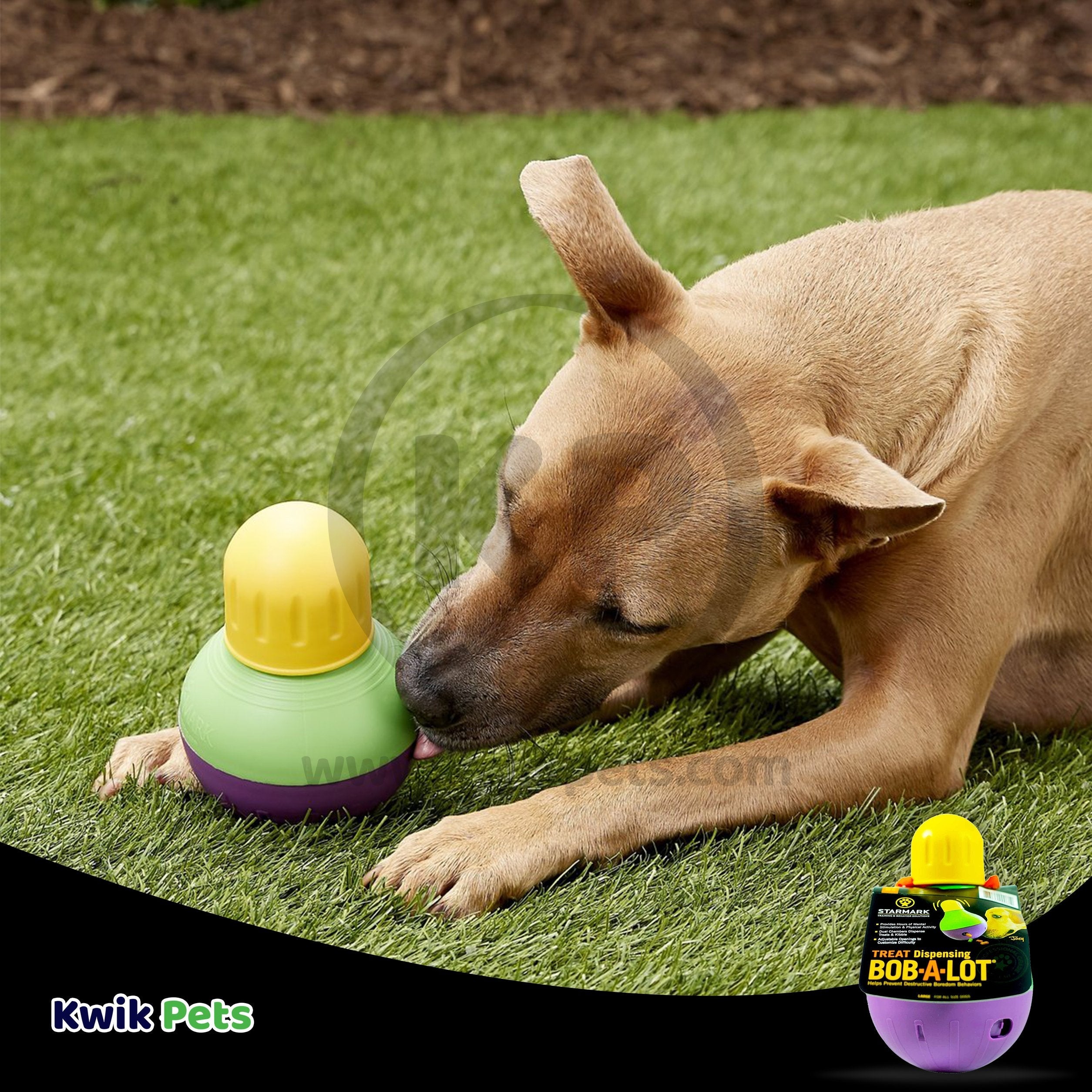 Starmark Bob-A-Lot Treat Dispensing Dog Toy Large