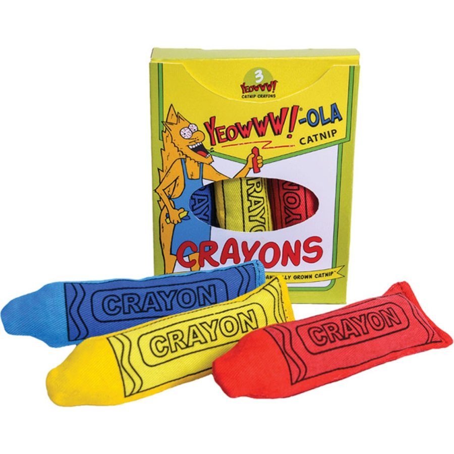 Yeowww!-ola Catnip Crayons Cat Toy 3 Count