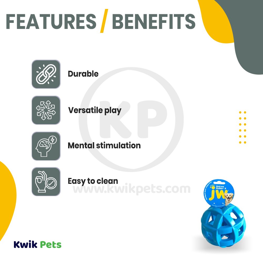 JW Pet Hol-ee Roller X Dog Toy One Size