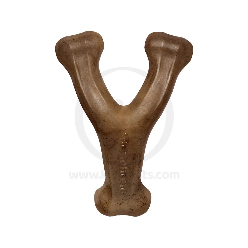 Benebone Wishbone Dog Chew Toy Bacon Small
