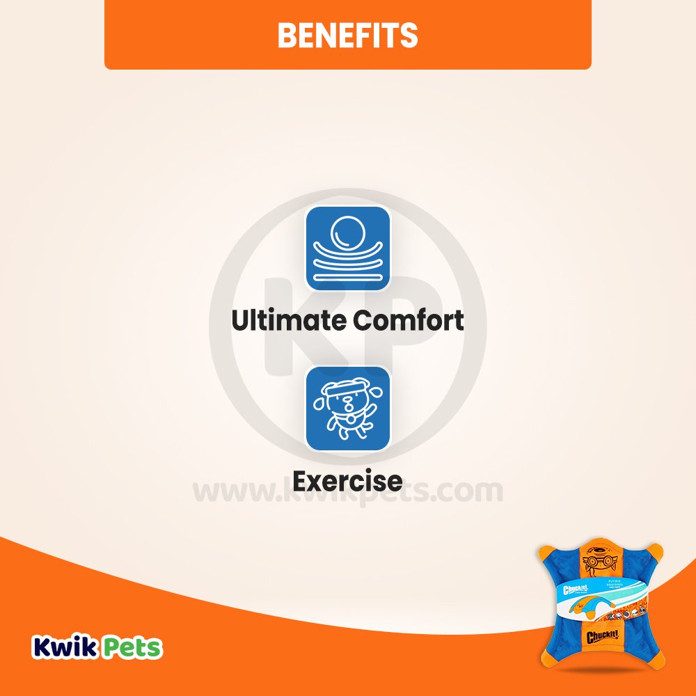 Chuckit! Flying Squirrel Dog Toy Assorted Large 2 Pack