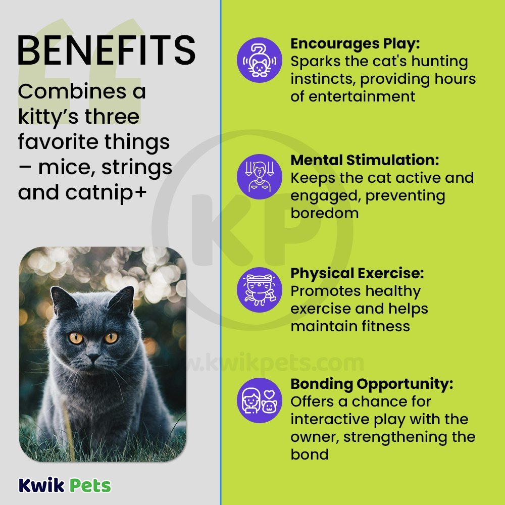 SmartyKat Skitter Critters Mice Catnip Toy Grey & Tan 3 Count