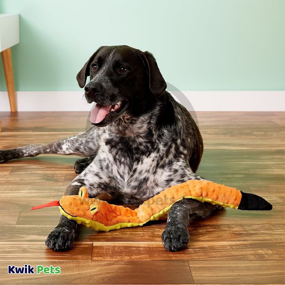 Skinneeez Extreme Dog Toy Triple Squeaker Snake 25-in