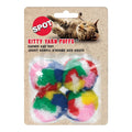 Spot Kitty Yarn Puffs Catnip Toy Assorted Small 4 Count 1.5-in