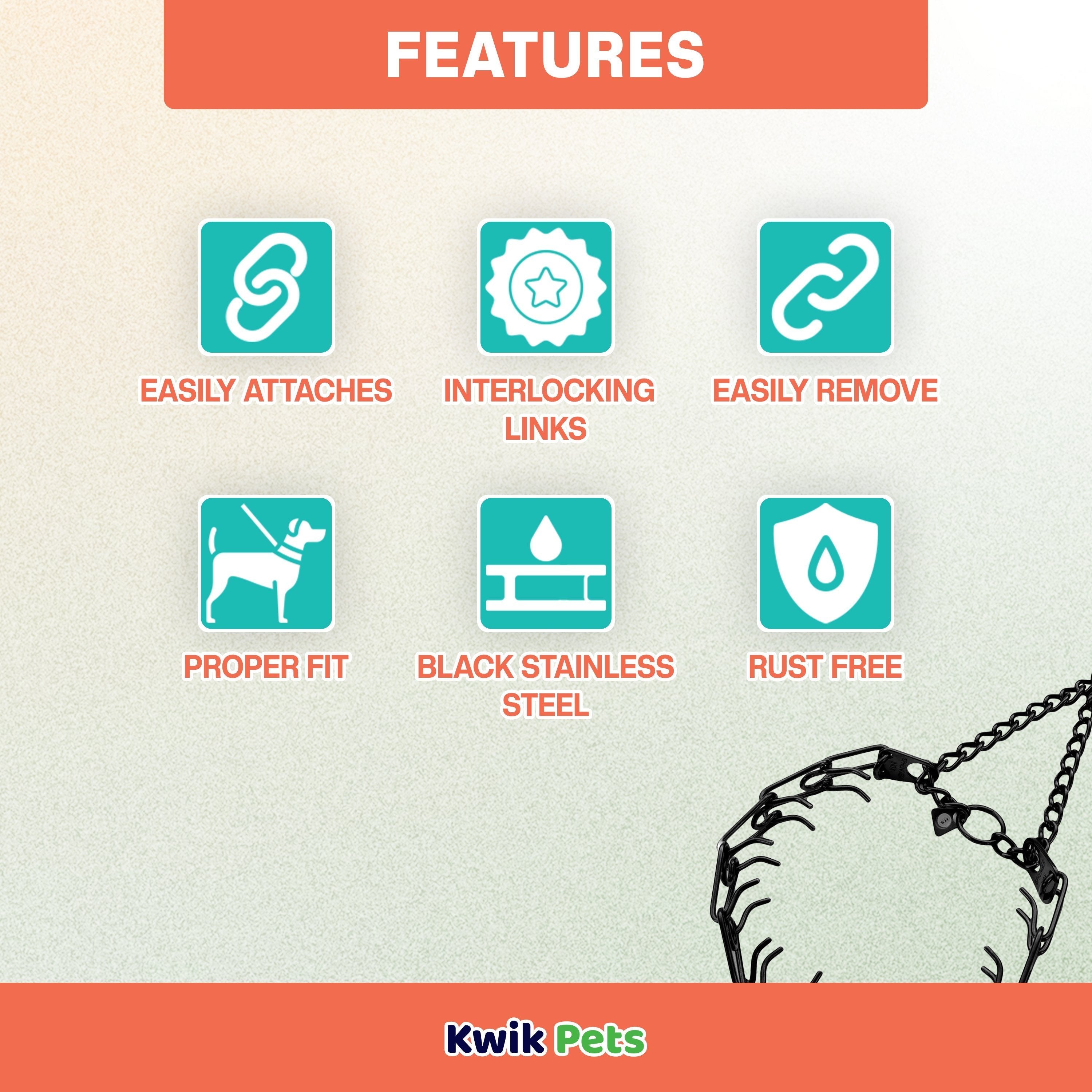 Herm Sprenger Ultra-Plus Black Stainless Dog Prong Training Collar 12-in Neck 2.25-mm Wide