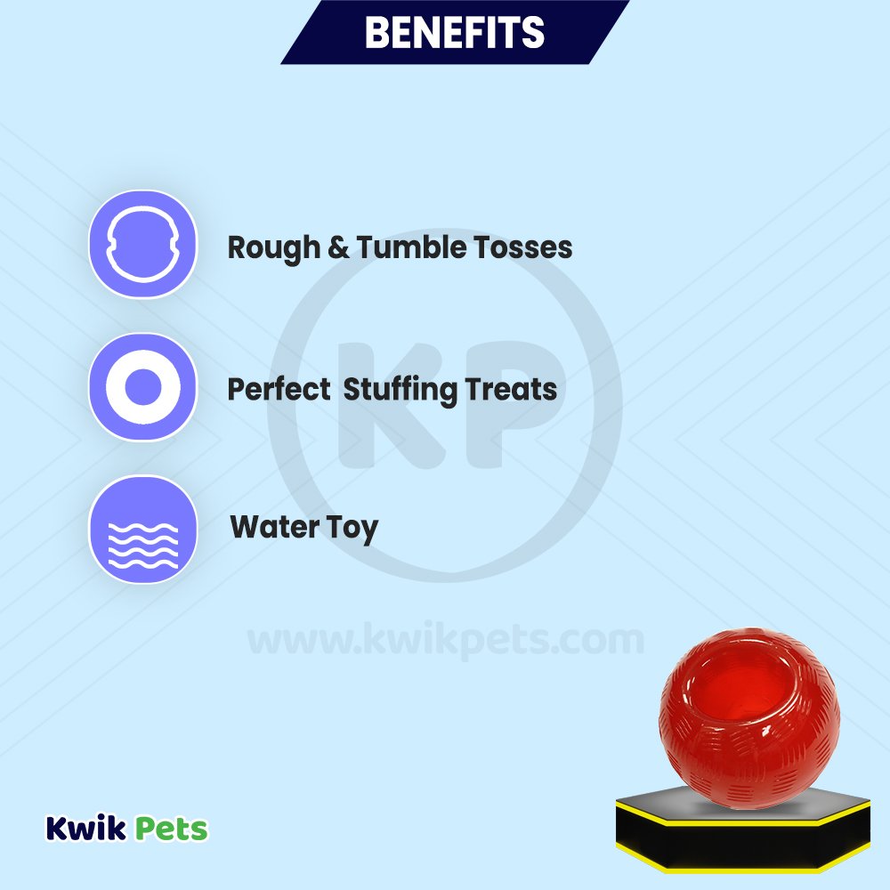 Spot Play Strong Ball Dog Toy Large 3.75-in