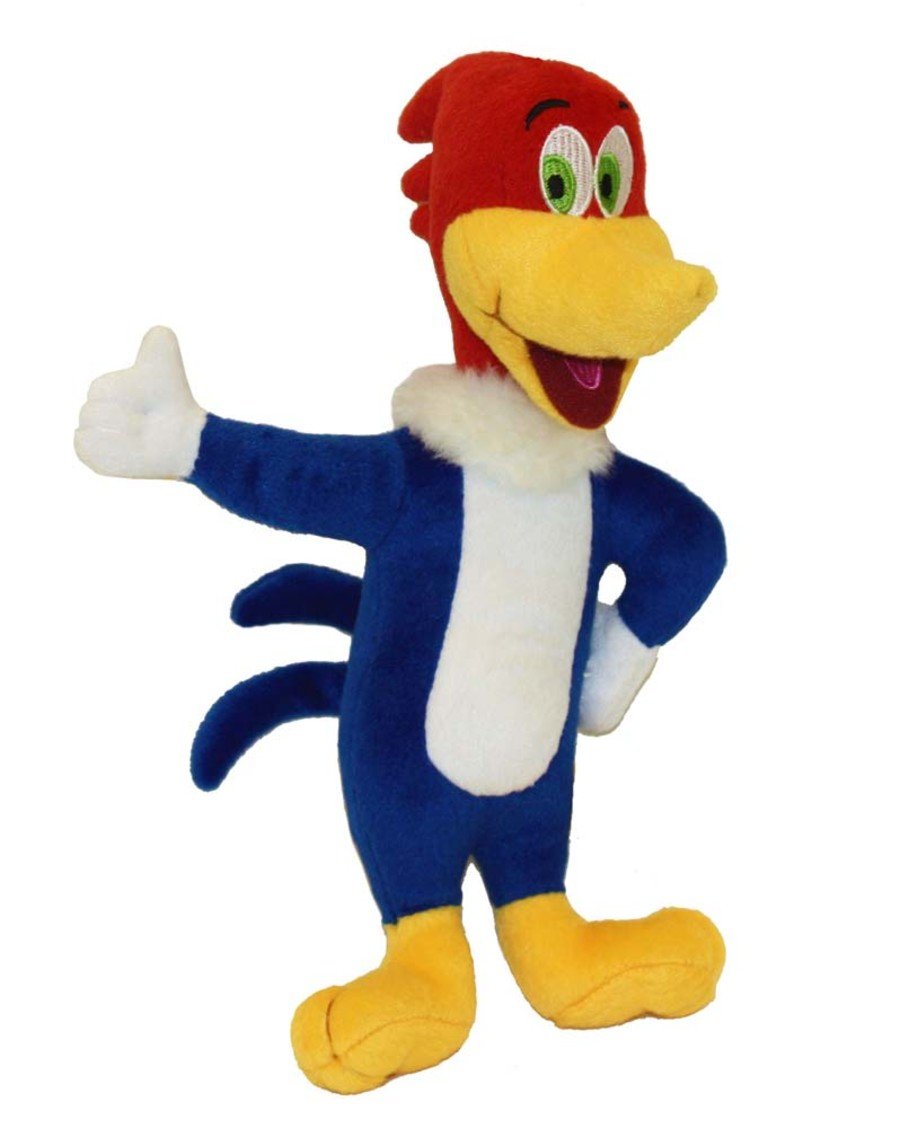 Multipet Woody Woodpecker Plush Dog Toy Multicolor 11-in