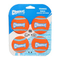 Chuckit! Tennis Ball Dog Toy Shrink Sleeve Blue/Orange Medium 4 Count