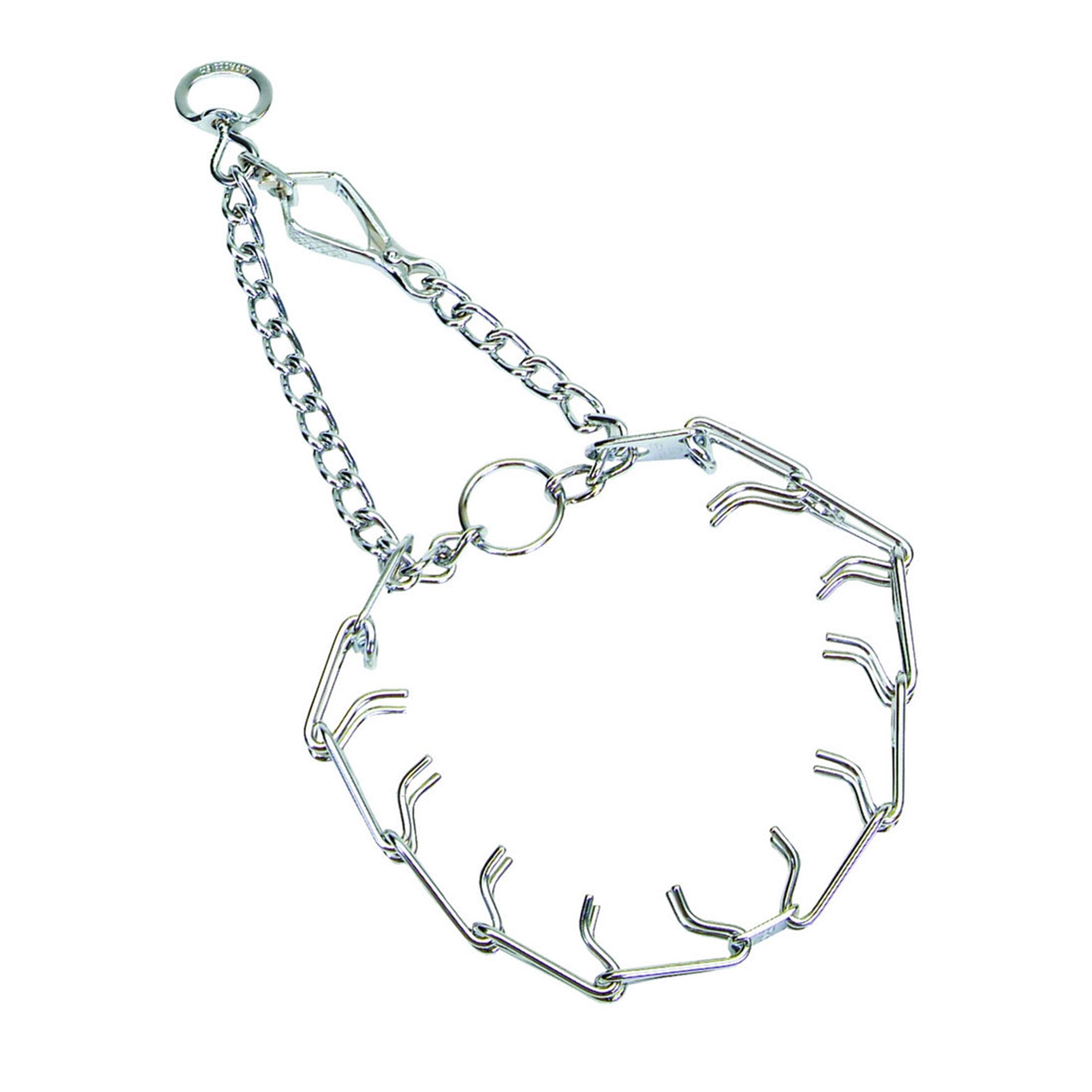 Herm Sprenger Ultra-Plus Dog Prong Training Collar with Latch 14-in Neck 2.25-mm Wide