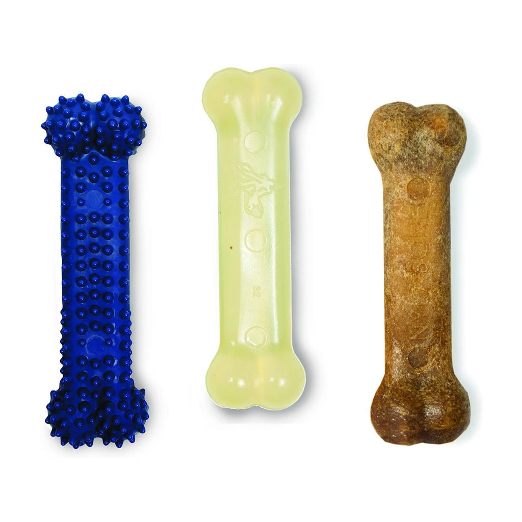 Nylabone Healthy Edibles & Flexi Chew Value Pack Chicken & Bacon XS/Petite - Up To 15 lbs 3 Count